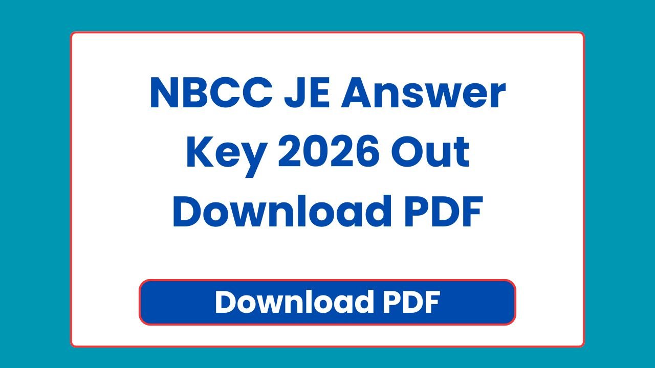 NBCC JE Answer Key 2026