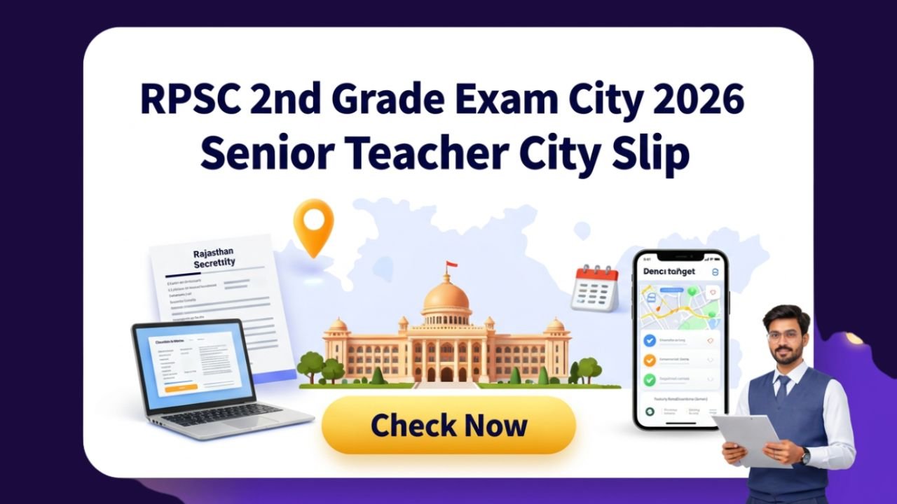 RPSC 2nd Grade Exam City 2026