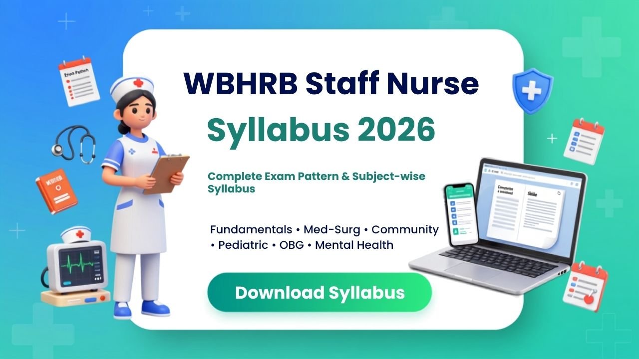 WBHRB Staff Nurse Syllabus 2026