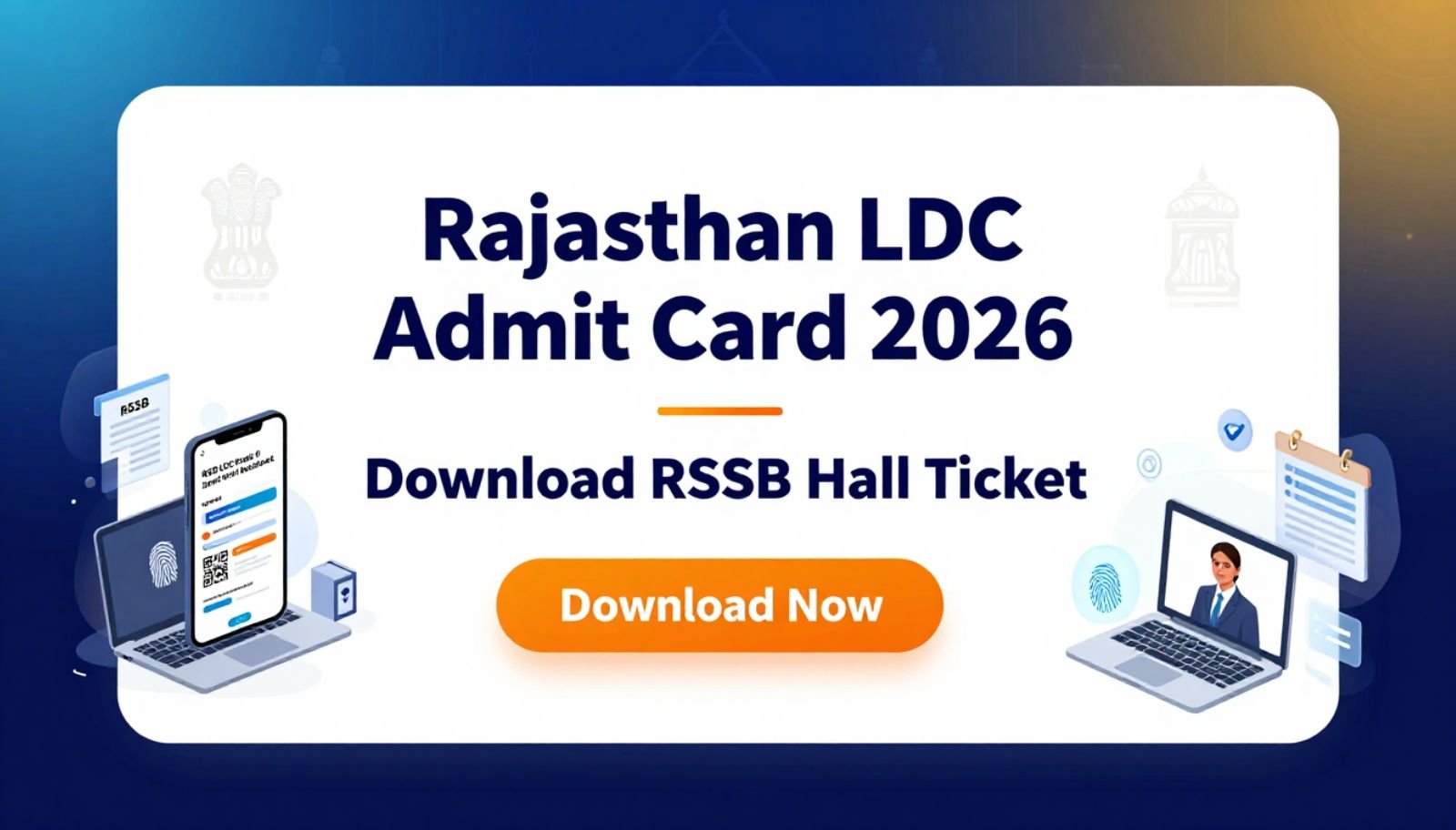 Rajasthan LDC Admit Card 2026 Download RSSB Hall Ticket