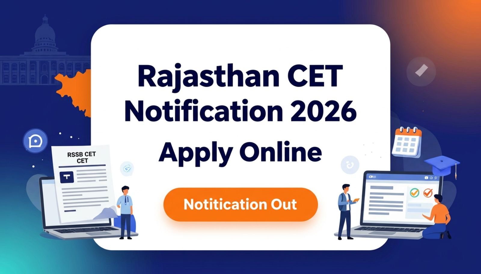 Rajasthan CET Notification 2026 Out Apply Online