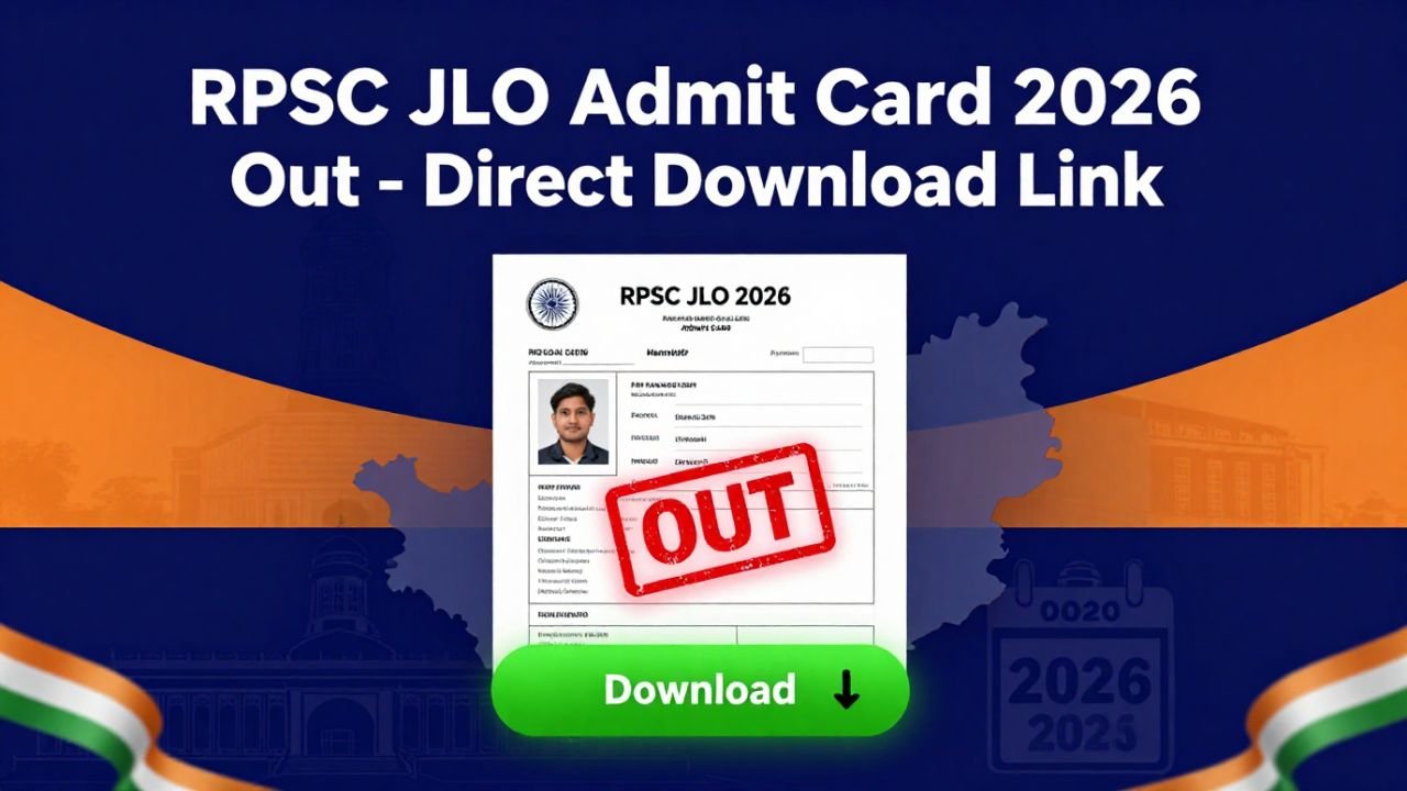 RPSC JLO Admit Card 2026