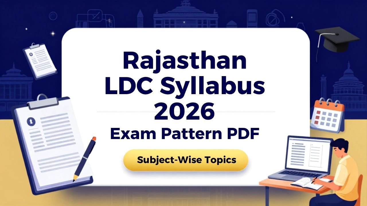 Rajasthan LDC Syllabus 2026