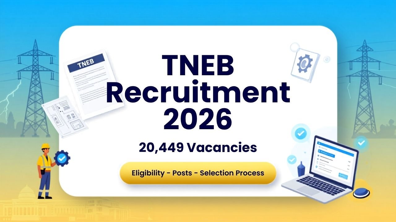 TNEB Recruitment 2026 Notification 20449 Vacancies Eligibility Posts & Selection Process