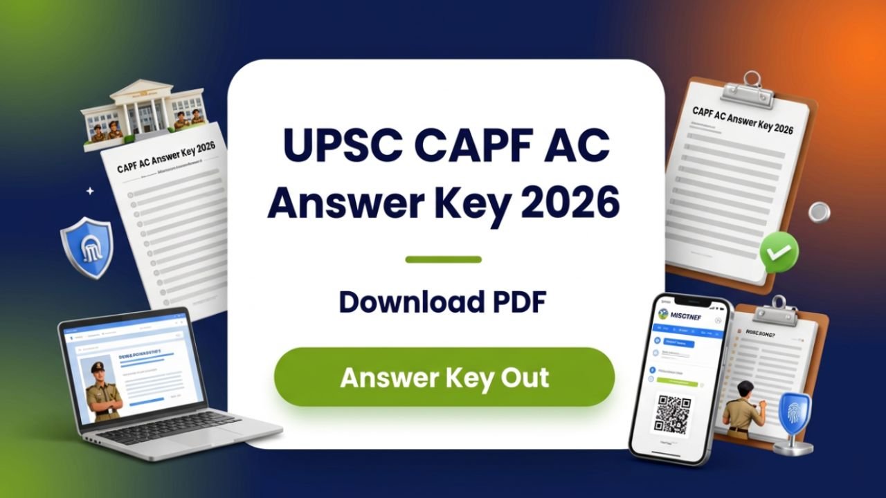 UPSC CAPF AC Answer Key 2026