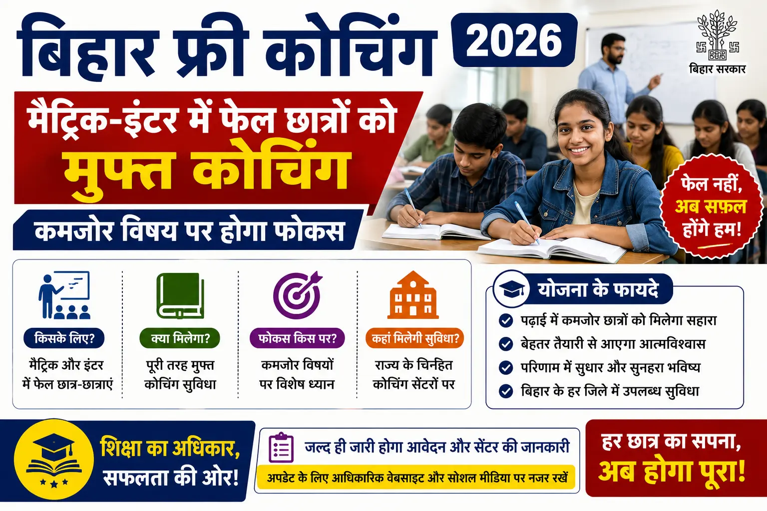 Bihar Free Coaching 2026