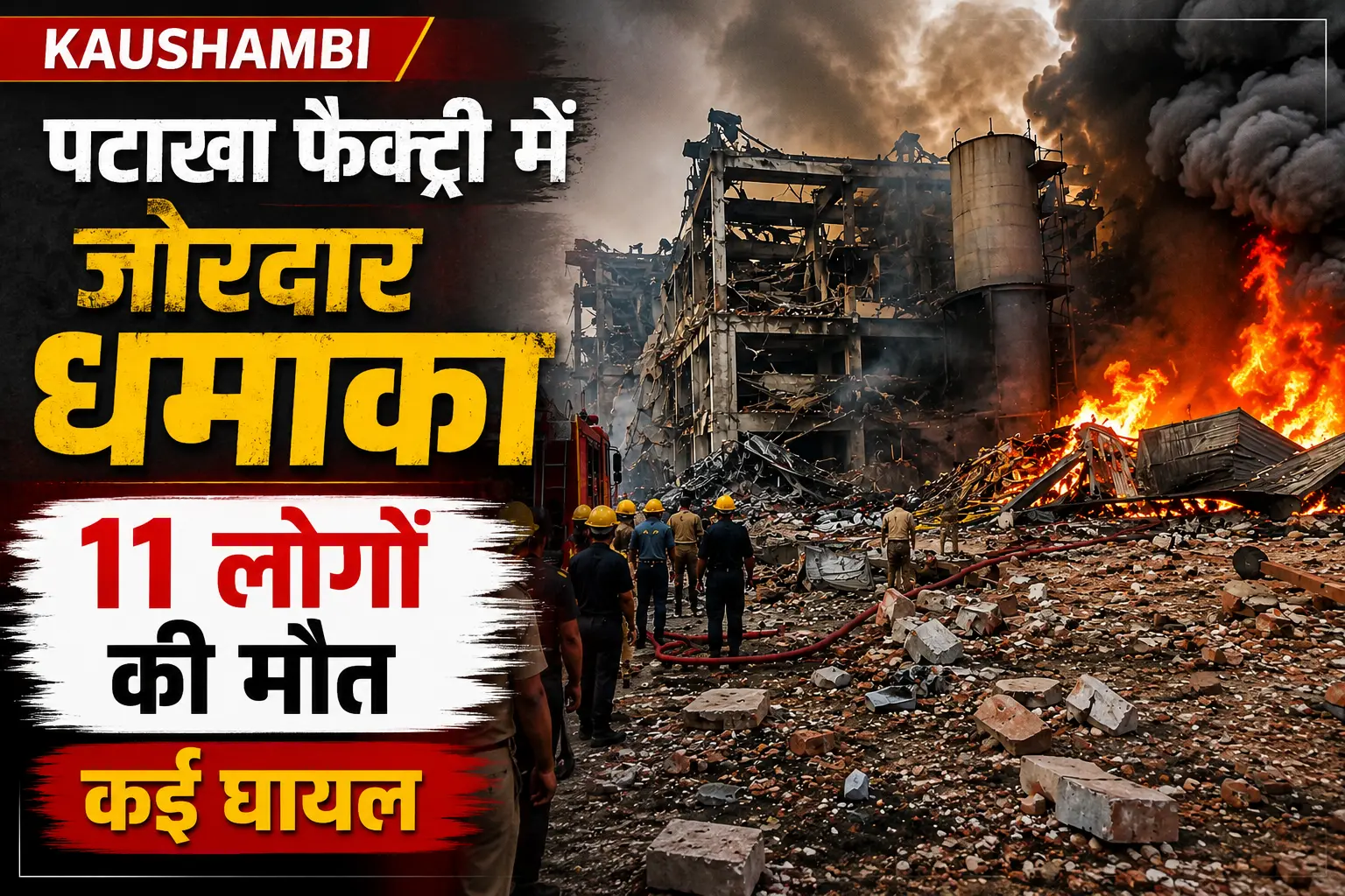 Kaushambi Firecracker Factory Blast