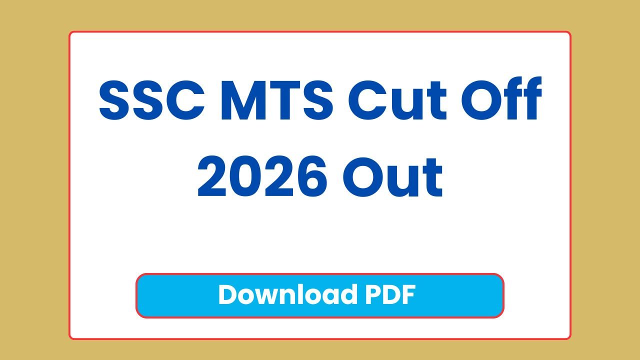 SSC MTS Cut Off 2026