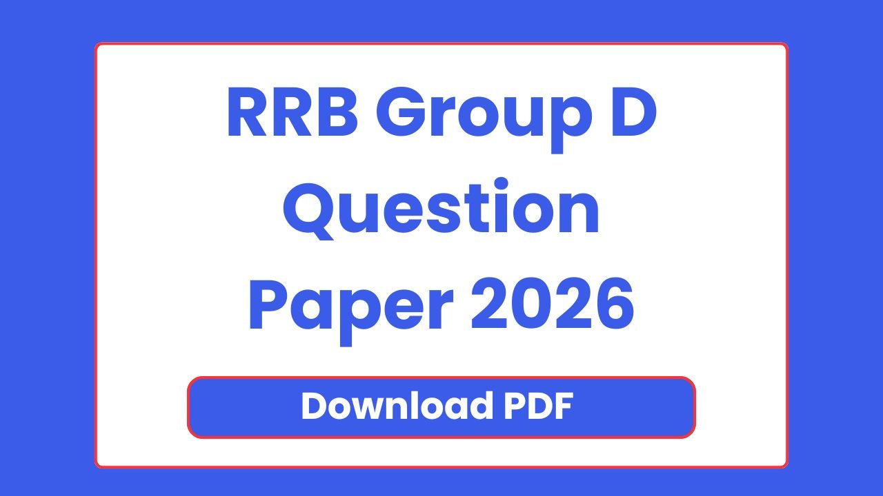 RRB Group D Question Paper 2026
