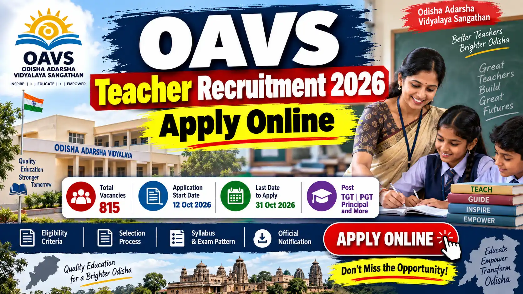 OAVS Teacher Recruitment 2026