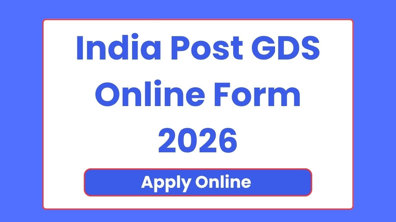 India Post GDS Online Form 2026