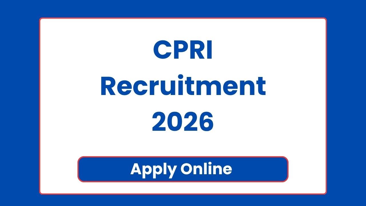 CPRI Recruitment 2026