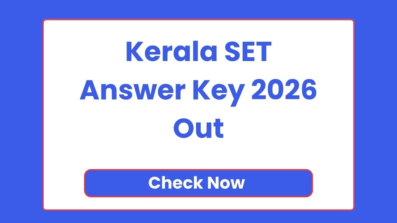 Kerala SET Answer Key 2026
