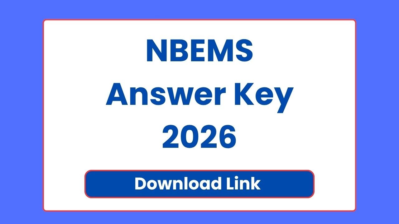 NBEMS Answer Key 2026